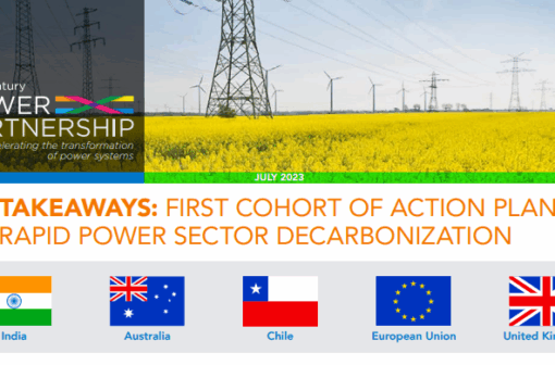 Key Takeaways - First Cohort of Action Plans for Rapid Power Sector Decarbonization