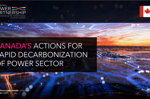 Canada’s Action Plan for Rapid Decarbonization of Power Sectors