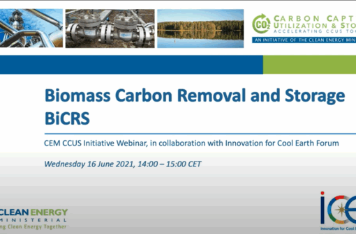 Biomass Carbon Removal and Storage (BiCRS)