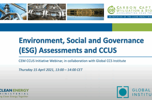 Environmental, Social, and Governance (ESG) Assessments and CCUS