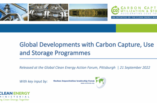 Global overview of CCUS policies and programmes: CEM13