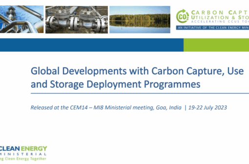 Global overview of CCUS policies and programmes: CEM14