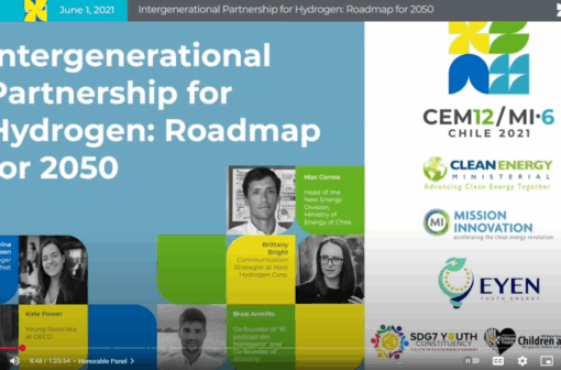 CEM12: Intergenerational Partnership for Hydrogen: Roadmap for 2050