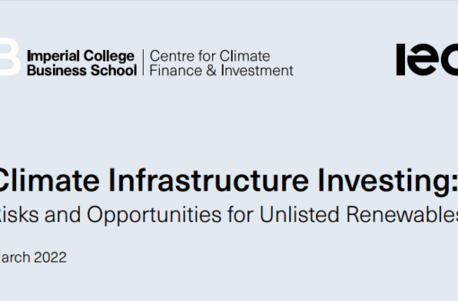 Climate Infrastructure Investing: Risks and Opportunities for Unlisted Renewables