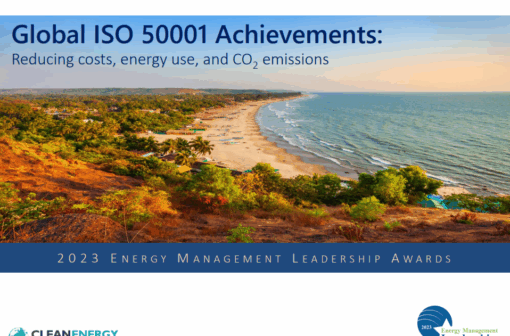 2023 Energy Management Leadership Awards: Global ISO 50001 Achievements