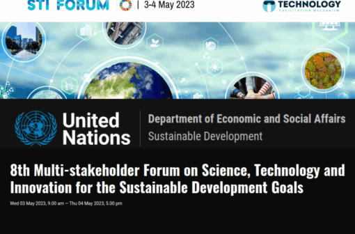 RGEI Side Event at 8th UN Multi-stakeholder Forum on Science, Technology and Innovation for the Sustainable Development Goals (STI Forum)
