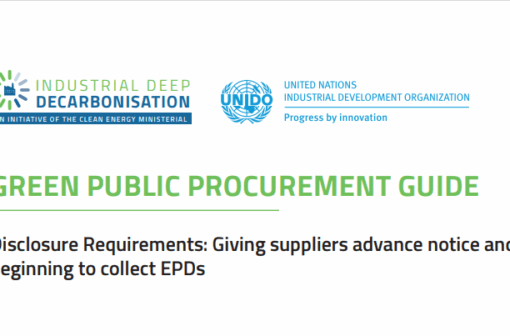 Disclosure requirements: Giving suppliers advance notice and beginning to collect EPDs