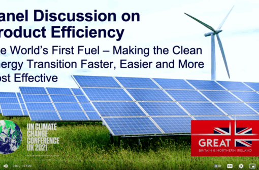 COP26 Event: Panel Discussion on Product Efficiency