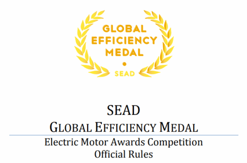 SEAD Global Efficiency Medal for Electric Motors Official Rules