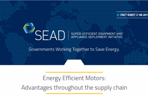 Energy Efficient Motors: Advantages throughout the supply chain