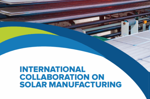 International Collaboration on Solar Manufacturing